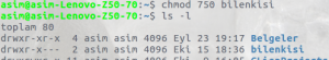 Linux Dosya İzinleri
