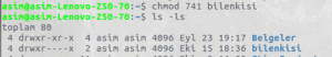 Linux Dosya İzinleri