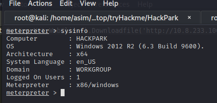 HackPark Çözümü -Tryhackme